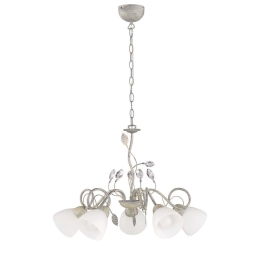 Φωτιστικό Οροφής Traditio 110700561 White Trio Lighting Μέταλλο,Γυαλί