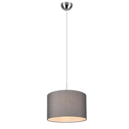 Φωτιστικό Οροφής Hotel 303300111 1xE27 60W Φ40cm 150cm Grey Trio Lighting Μέταλλο,Ύφασμα