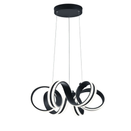 Φωτιστικό Οροφής Carrera 325010132 55x150cm 1xSMD LED 38W 4400lm 3000K Black Trio Lighting