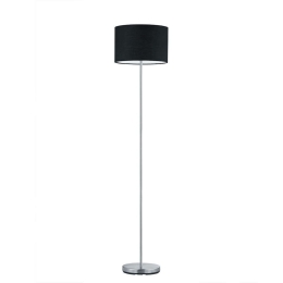 Φωτιστικό Δαπέδου Hotel 401100102 Black Trio Lighting Μέταλλο,Ύφασμα