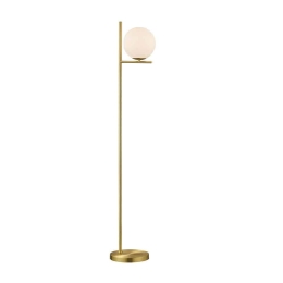 Φωτιστικό Δαπέδου Pure 402000108 Brass Trio Lighting Μέταλλο,Γυαλί