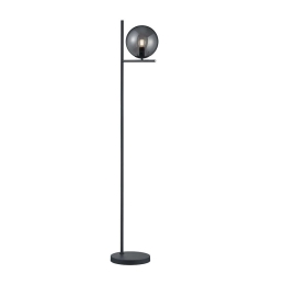 Φωτιστικό Δαπέδου Pure 402000142 Black Trio Lighting Μέταλλο,Γυαλί