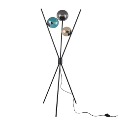 Φωτιστικό Δαπέδου Lance 403400317 Multi Trio Lighting Μέταλλο,Γυαλί