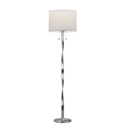 Φωτιστικό Δαπέδου NAndor 475310307 Nickel Trio Lighting Μέταλλο,Ύφασμα
