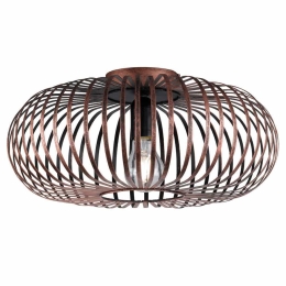 Φωτιστικό Οροφής - Πλαφονιέρα Johann 606900162 Antique Copper Trio Lighting Μέταλλο
