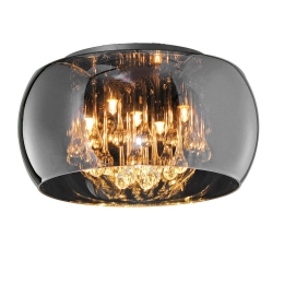 Φωτιστικό Οροφής - Πλαφονιέρα Vapore 611210506 Chrome Trio Lighting Γυαλί