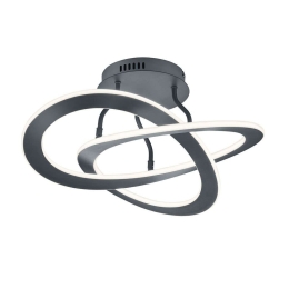 Φωτιστικό Οροφής - Πλαφονιέρα Oakland 621710142 53x23cm 1xSMD LED 40W 5200lm 3000K Anthracite Trio L