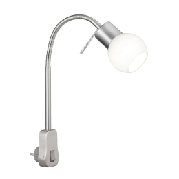 Φωτιστικό Τοίχου - Πρίζας Fred 891770107 Nickel Trio Lighting Μέταλλο