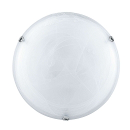 Φωτιστικό Οροφής - Πλαφονιέρα DUNA 32/04010 White Fan EuRope Γυαλί