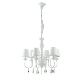 Φωτιστικό Οροφής I-Arthur/6 White Luce Ambiente Design Κρύσταλλο,Μέταλλο