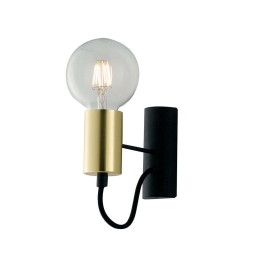 Φωτιστικό Τοίχου - Απλίκα I-Axon-AP Black-Gold Luce Ambiente Design Μέταλλο