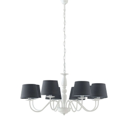 Φωτιστικό Οροφής I-Favola/8 White-Grey Luce Ambiente Design Μέταλλο,Ύφασμα