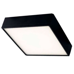 Πάνελ Klio LED-KLIO-Q40 NER 64,8W Led 6200lm 4000K 40x40x5,2cm Black Intec Τετράγωνο Αλουμίνιο