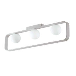 Φωτιστικό Οροφής - Πλαφονιέρα I-Roxy-PL3 White Luce Ambiente Design Αλουμίνιο