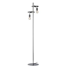 Φωτιστικό Δαπέδου I-Admiral-PT2 Chrome Luce Ambiente Design Μέταλλο,Ύφασμα