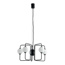 Φωτιστικό Οροφής I-Neutron-S5 Black-White Luce Ambiente Design Μέταλλο,Γυαλί