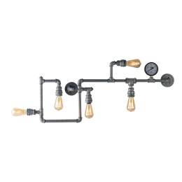 Φωτιστικό Τοίχου - Απλίκα I-Amarcord-PL5 ZN Grey Luce Ambiente Design Μέταλλο