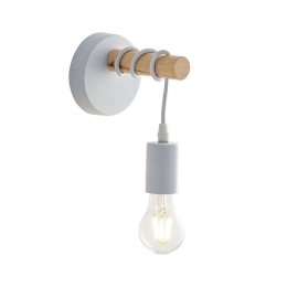 Φωτιστικό Τοίχου - Απλίκα I-Arizona-AP1 Natural-White Luce Ambiente Design Μέταλλο,Ξύλο