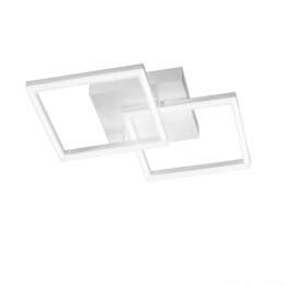 Φωτιστικό Οροφής - Πλαφονιέρα Led Bard 4000K 3394-29-102 White Fabas Luce Μέταλλο, Μεθακρυλικό
