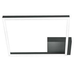 Φωτιστικό Οροφής - Πλαφονιέρα 3394-62-282 39W Led 45x45x6,5cm Antracite Fabas Luce Μέταλλο, Μεθακρυλικό