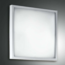 Φωτιστικό Οροφής - Πλαφονιέρα Led Osaka Led 3565-65-178 Satined Nickel Fabas Luce Μέταλλο,Γυαλί