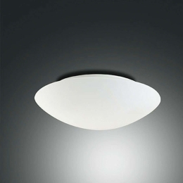 Φωτιστικό Οροφής - Τοίχου Pandora Led 3563-65-102 White Fabas Luce Μέταλλο,Γυαλί