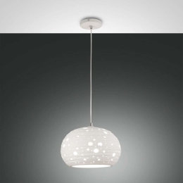 Φωτιστικό Οροφής Corvara 3531-40-102 White Fabas Luce Μέταλλο,Κεραμικό