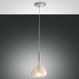 Φωτιστικό Οροφής Lila 3481-40-125 Amber Fabas Luce Μέταλλο,Γυαλί
