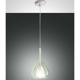 Φωτιστικό Οροφής Lila 3481-40-140 Φ20x35cm 1xE27 40W Transparent Green Fabas Luce