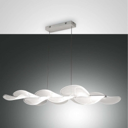 Φωτιστικό Οροφής Led Sylvie 3626-49-102 White Fabas Luce Μέταλλο, Μεθακρυλικό