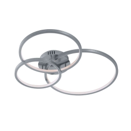 Φωτιστικό Οροφής - Πλαφονιέρα Led Aaron RGBW 652710307 Nickel Trio Lighting Μέταλλο