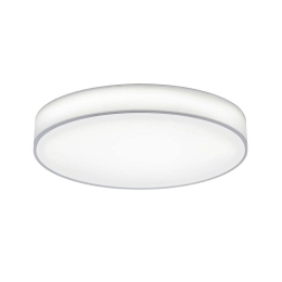 Φωτιστικό Οροφής - Πλαφονιέρα Lugano 621915501 D75x10cm White Trio Lighting Μέταλλο,Ύφασμα