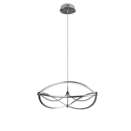Φωτιστικό Οροφής Charivari 321210107 62x150cm 1xSMD 42W 5600lm 3000K Nickel Trio Lighting