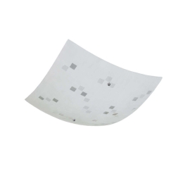 Φωτιστικό Οροφής - Πλαφονιέρα Colina 600400100 30x30cm Chrome Trio Lighting Μέταλλο,Γυαλί