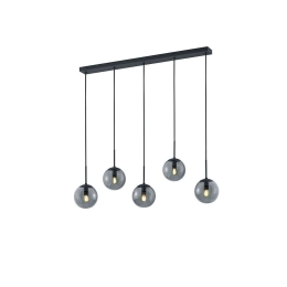 Φωτιστικό Οροφής - Ράγα Balini 308500542 Anthracite Trio Lighting Μέταλλο,Γυαλί