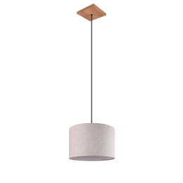 Φωτιστικό Οροφής Elmau 302100130 35x150cm 1xE27 60W Beige-Natural Trio Lighting