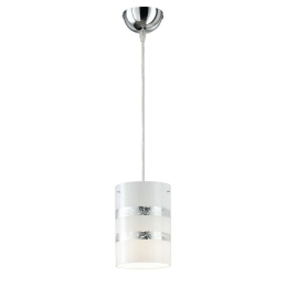 Φωτιστικό Οροφής Nikosia 308700189 Ø14x150cm Silver Trio Lighting Μέταλλο,Γυαλί