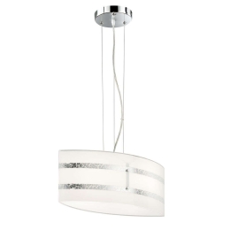 Φωτιστικό Οροφής Nikosia 308700289 50x20x150cm Silver Trio Lighting Μέταλλο,Γυαλί