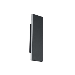 Φωτιστικό Τοίχου-Απλίκα Led Concha 28x8cm Anthracite-White 225172942 Trio Lighting Μέταλλο,Ακρυλικό