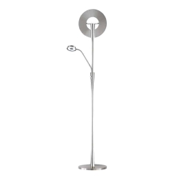 Φωτιστικό Δαπέδου Led Quebec 3000Lm, 400Lm 50x180cm Nickel Mat 422710307 Trio Lighting Μέταλλο