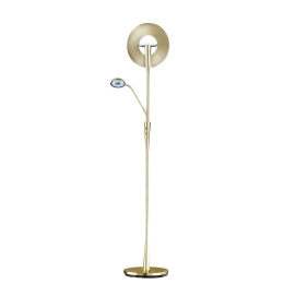 Φωτιστικό Δαπέδου Led Quebec 3000Lm, 400Lm 50x180cm Brass Mat 422710308 Trio Lighting Μέταλλο