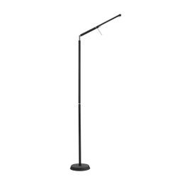 Φωτιστικό Δαπέδου Led Filigran 560Lm 18x162cm Black Mat-White 420490132 Trio Lighting Μέταλλο,Γυαλί