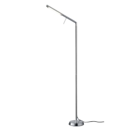 Φωτιστικό Δαπέδου Led Filigran 560Lm 18x162cm Nickel Mat-White 420490107 Trio Lighting Μέταλλο,Γυαλί