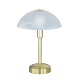 Φωτιστικό Επιτραπέζιο Led Donna 350Lm 30x22cm Brass Mat 525790108 Trio Lighting Μέταλλο,Γυαλί