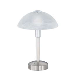 Φωτιστικό Επιτραπέζιο Led Donna 350Lm 30x22cm Nickel Mat 525790107 Trio Lighting Μέταλλο,Γυαλί
