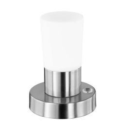 Φωτιστικό Επιτραπέζιο Led Cristo 430Lm 14x11cm Nickel Mat-White 529690107 Trio Lighting Μέταλλο,Γυαλί