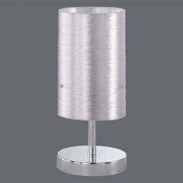 Φωτιστικό Επιτραπέζιο Lacan 30x13cm Chrome-Clear 593900100 Trio Lighting Μέταλλο,Ακρυλικό