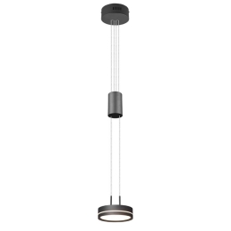 Φωτιστικό Οροφής Franklin 326510142 9W Led 85-180cm Φ14cm Anthracite Trio Lighting Αλουμίνιο