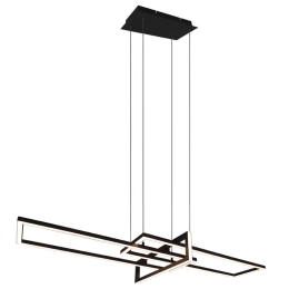 Φωτιστικό Οροφής Salinas 320310332 34W Led 110x40x150cm Black Mat Trio Lighting Μέταλλο