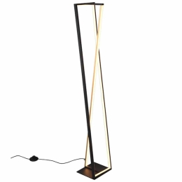Φωτιστικό Δαπέδου Edge 426810132 20x17x124cm 1xSMD LED 26W 950lm Black-Gold Trio Lighting